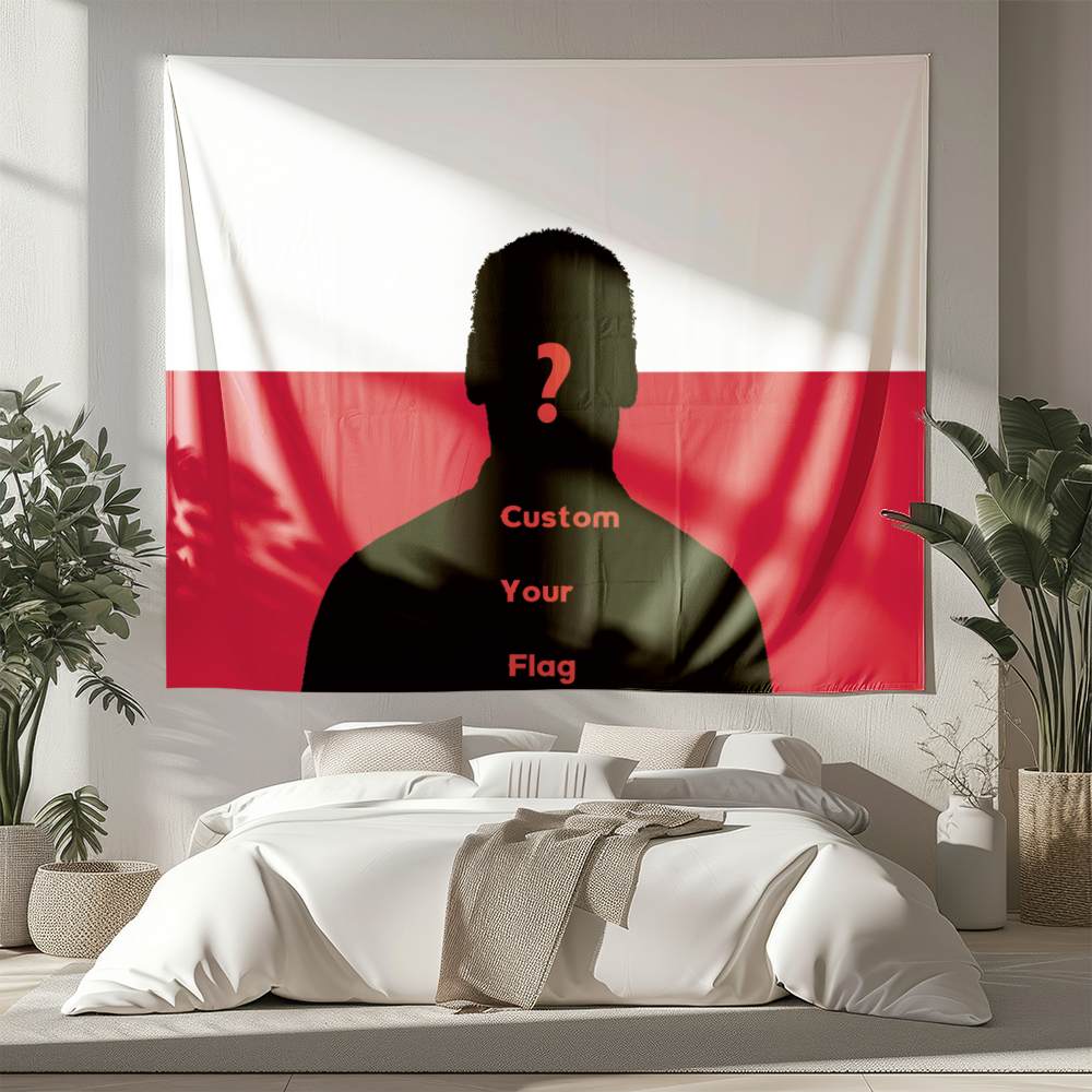 1Pc Custom Photo Polyster Flag - Home Textiles & Furnishings ulasan dan harga
