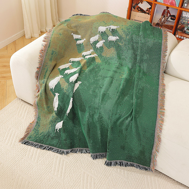 Textile City Sheep Herd Green  - Home Textiles City ulasan dan harga
