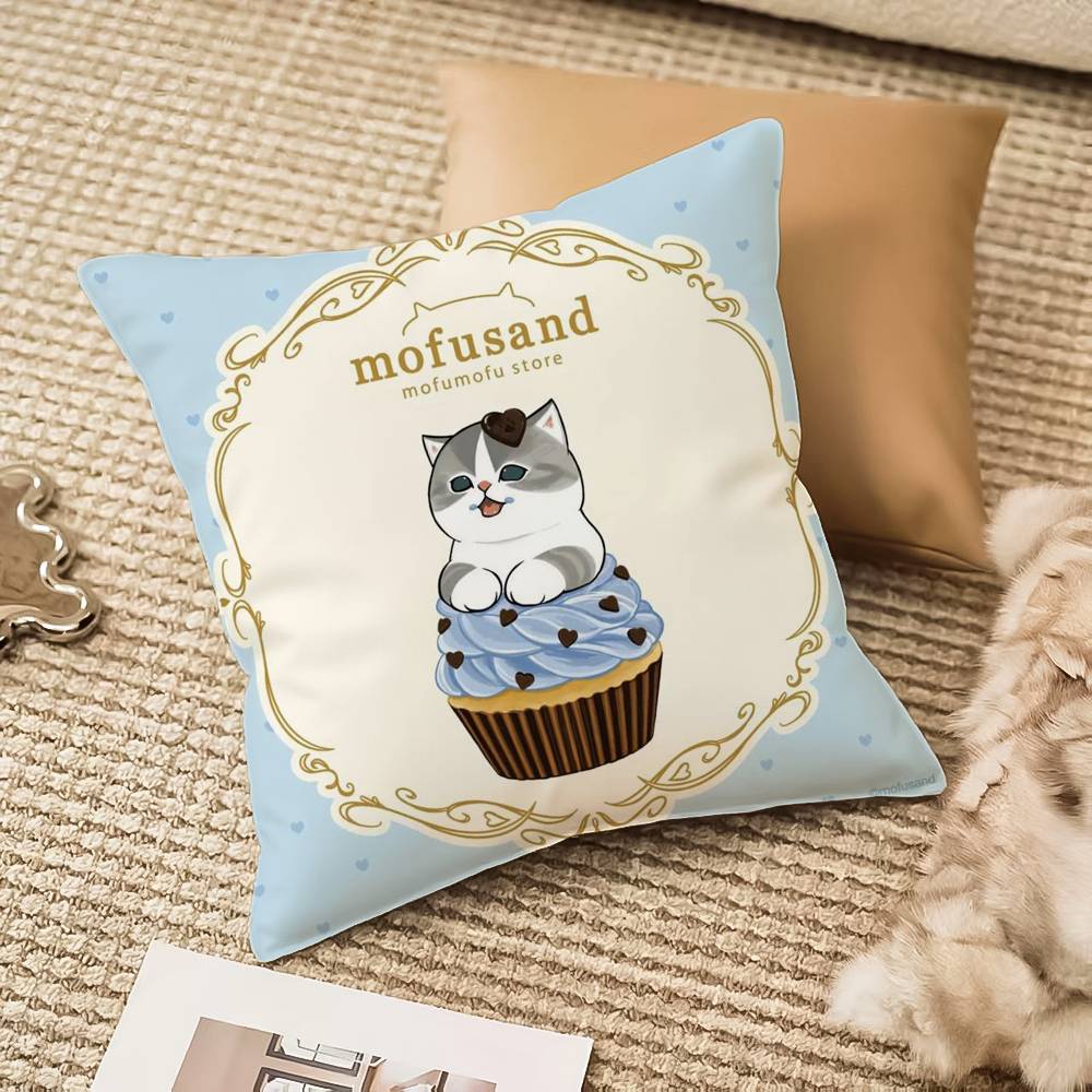 Luxury Cute mofusand cat Pillo - Luxury Home Textiles Usa ulasan dan harga
