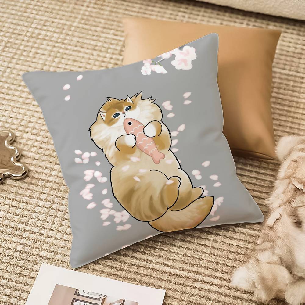 Luxury Cute mofusand cat Pillo - Luxury Home Textiles Usa ulasan dan harga