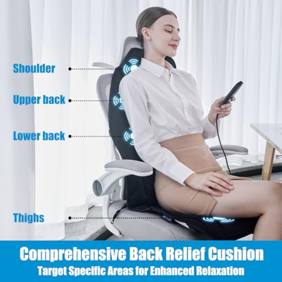 Portable Back Massager with He - Heated Pad Electric ulasan dan harga