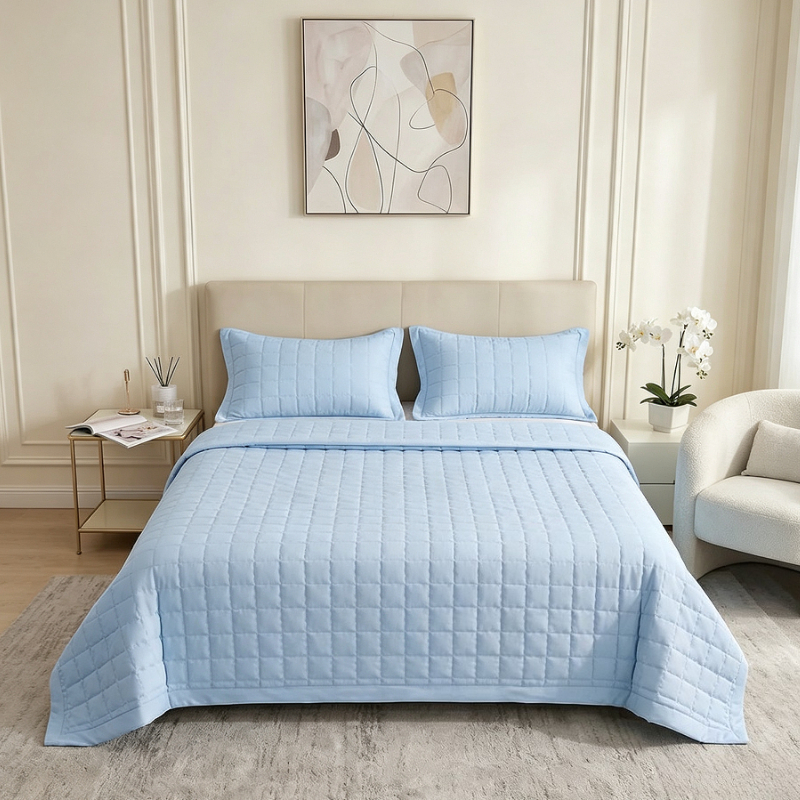 Cooling Summer Quilted Blanket - Bed Sheet Microfiber ulasan dan harga