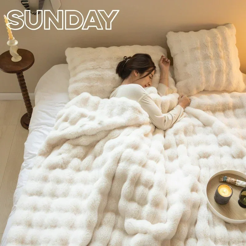 Winter Imitation Fur Plush Bla - Luxury Home Textiles Usa ulasan dan harga