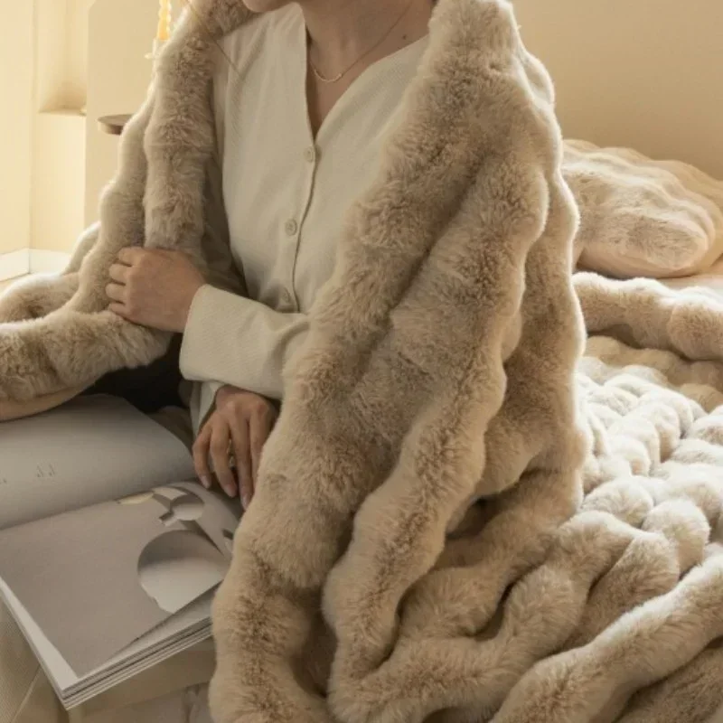Winter Imitation Fur Plush Bla - Luxury Home Textiles Usa ulasan dan harga