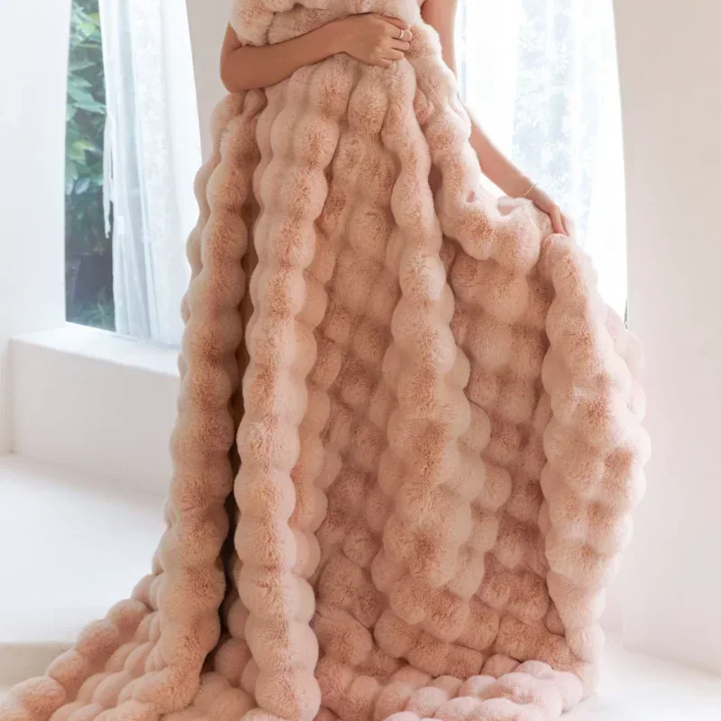 Winter Imitation Fur Plush Bla - Luxury Home Textiles Usa ulasan dan harga