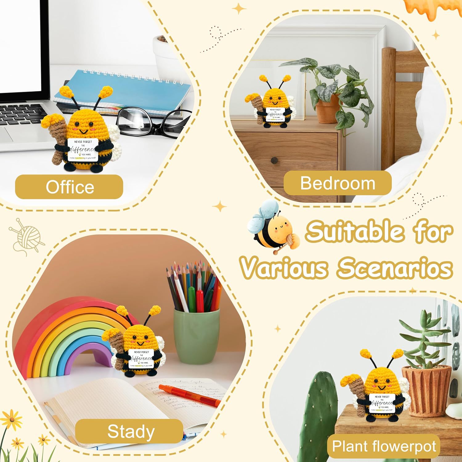 Funny Crochet Positive Energy  - Home Textiles Europe ulasan dan harga