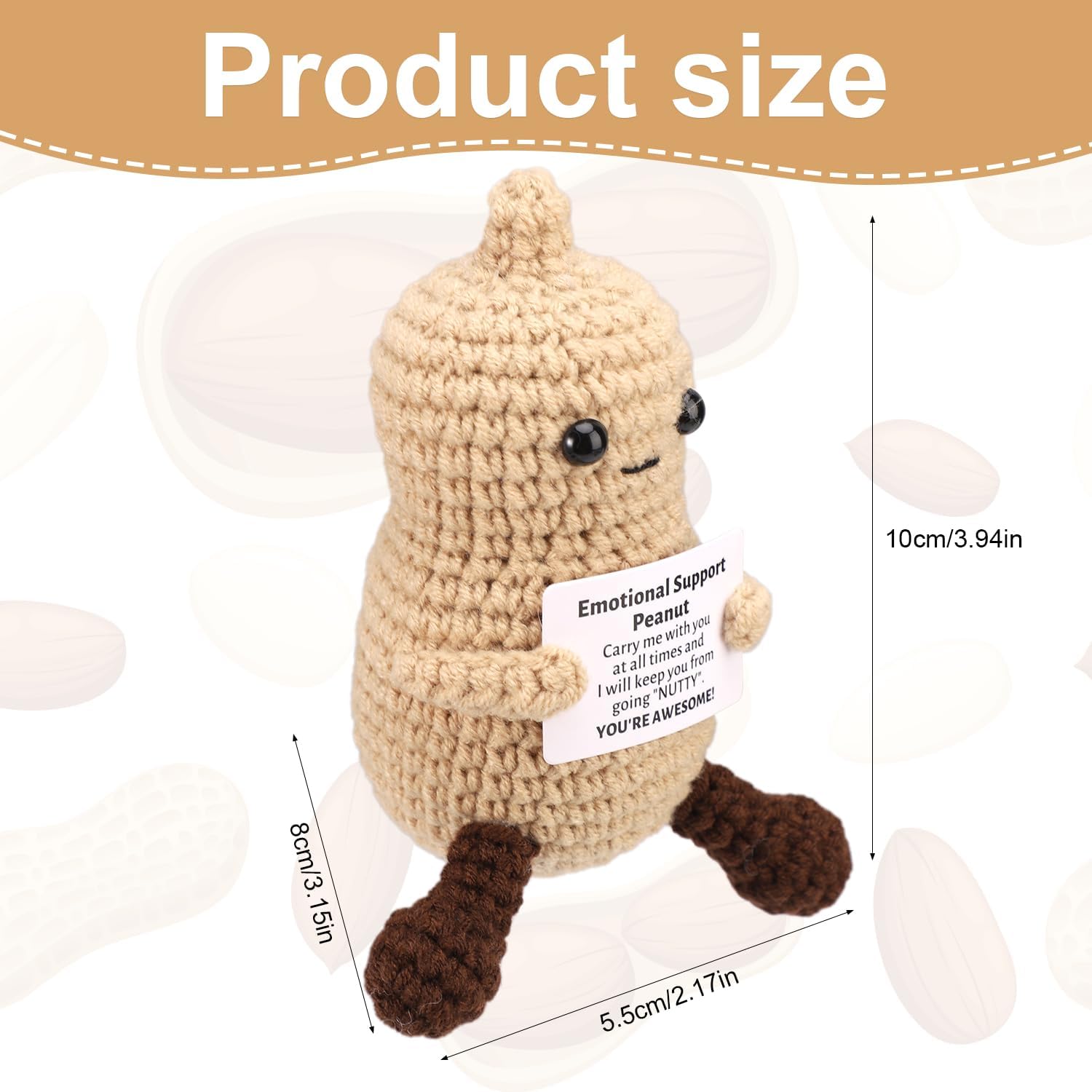 Funny Crochet Peanut Handmade  - Home Textiles Europe ulasan dan harga