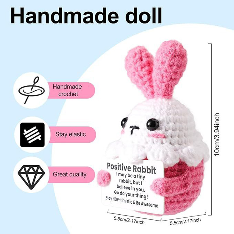 Crochet Rabbit Doll Ornament H - Home Textiles Europe ulasan dan harga