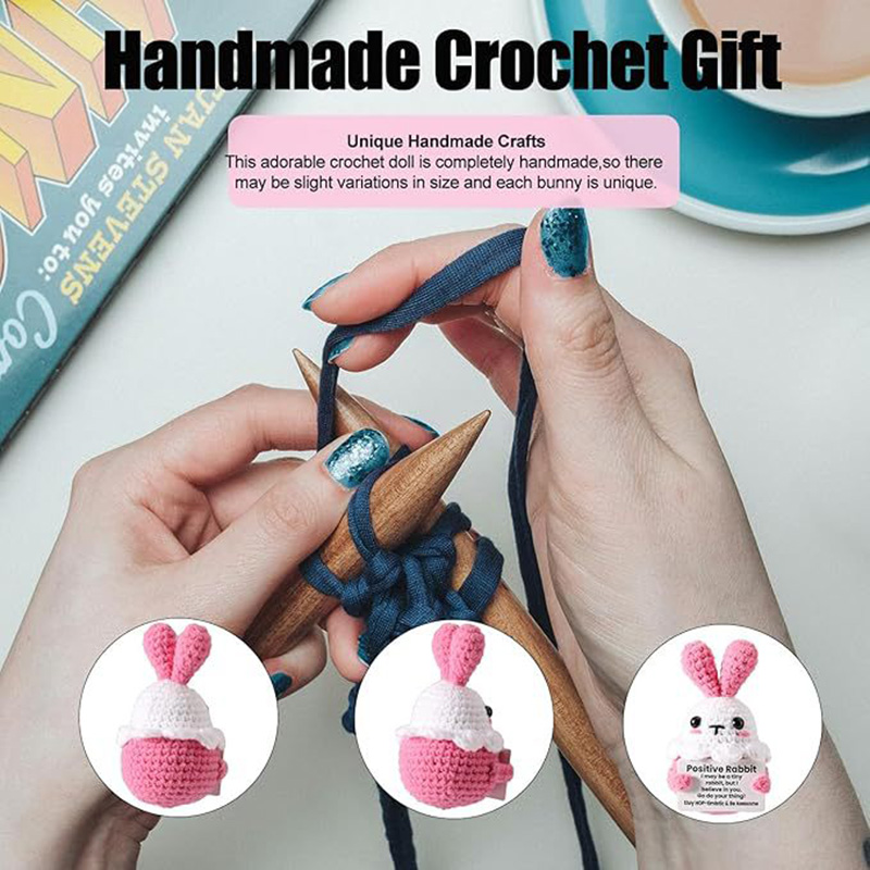 Crochet Rabbit Doll Ornament H - Home Textiles Europe ulasan dan harga
